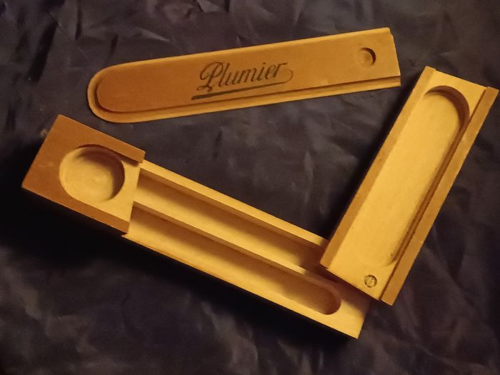 Plumier bois vintage - photo numéro 4
