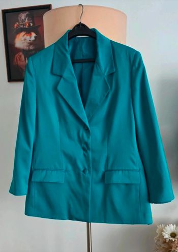Veste turquoise élégante 