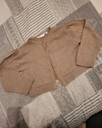 Gilet pailleté dorée 4 ans