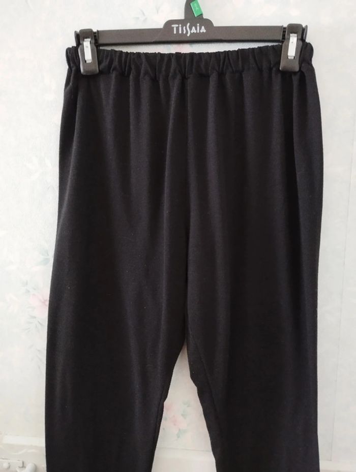 Legging noir motif blanc taille 46 - photo numéro 4