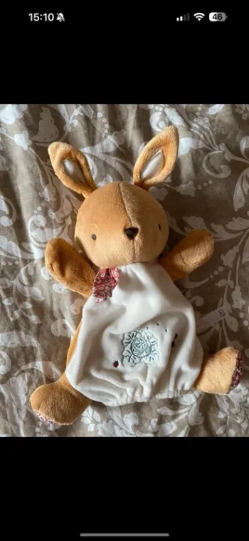 Peluche marionnette lapin neuf - Kaloo