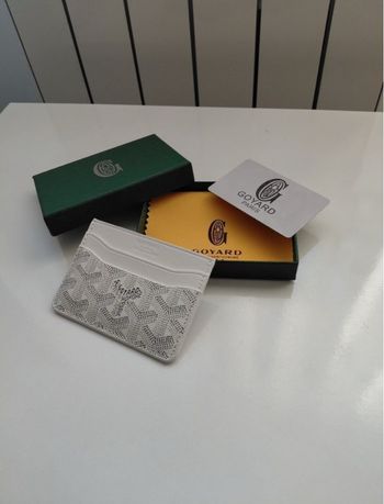 🤍🔥 Porte-cartes Goyard blanc – Style premium & épuré 🔥