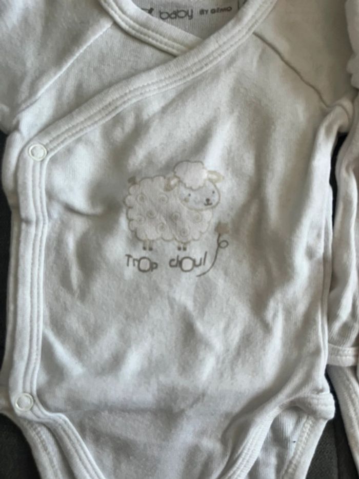 2 bodys mixte ML 1 mois - photo numéro 2