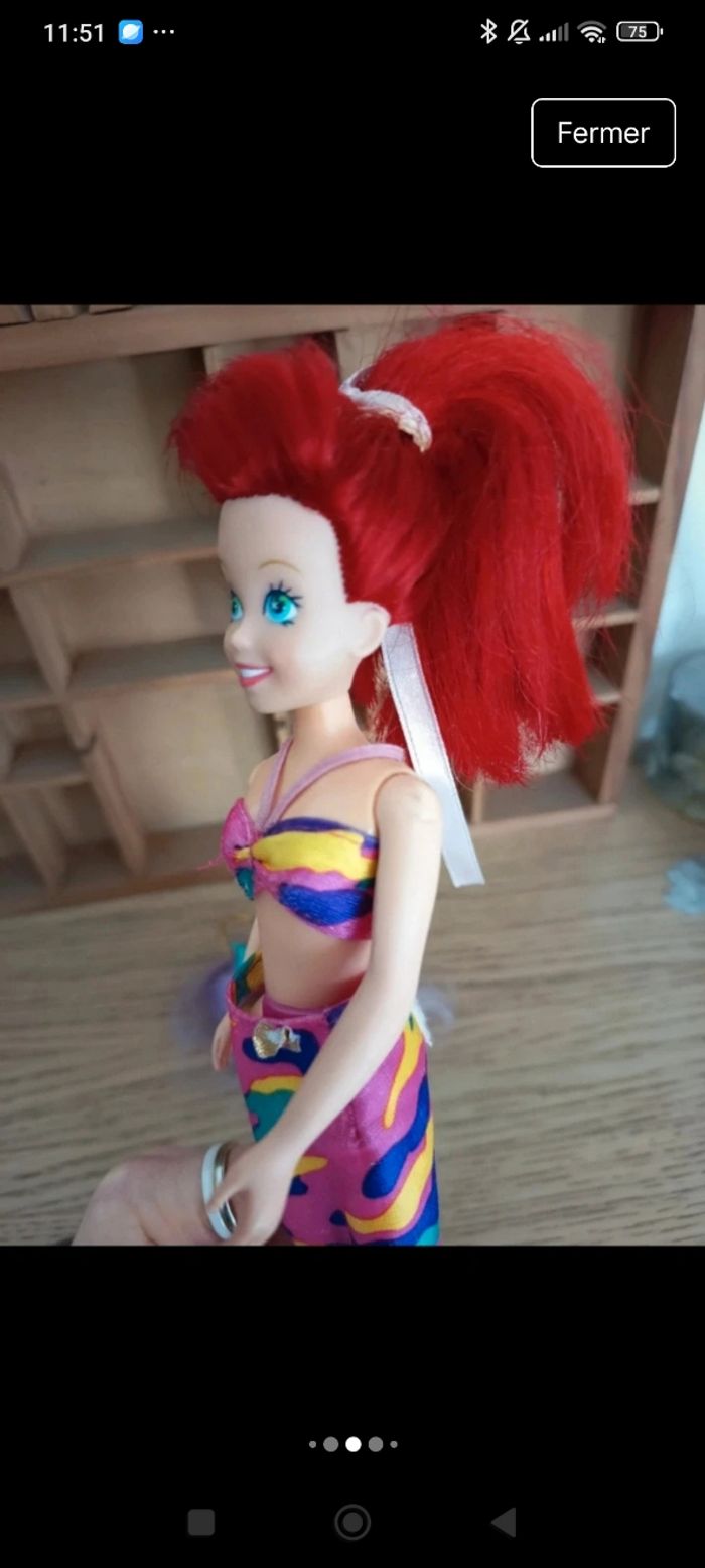 Poupée ariel tyco poupée la petite sirène années 90 - photo numéro 7