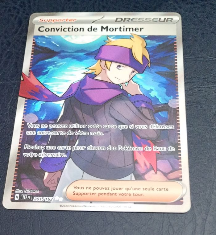 Carte pokémon Conviction de Mortimer 201/162 . Desseur EV5 Forces temporelles. Fr - photo numéro 2