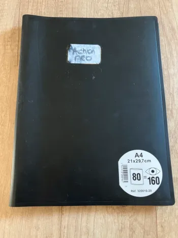 Portevue noir 80 pochettes 160 vues