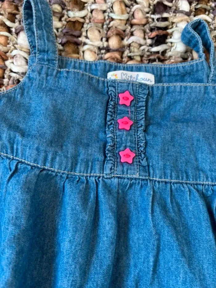 Robe en jean bebe kitchoun 18 mois - photo numéro 4