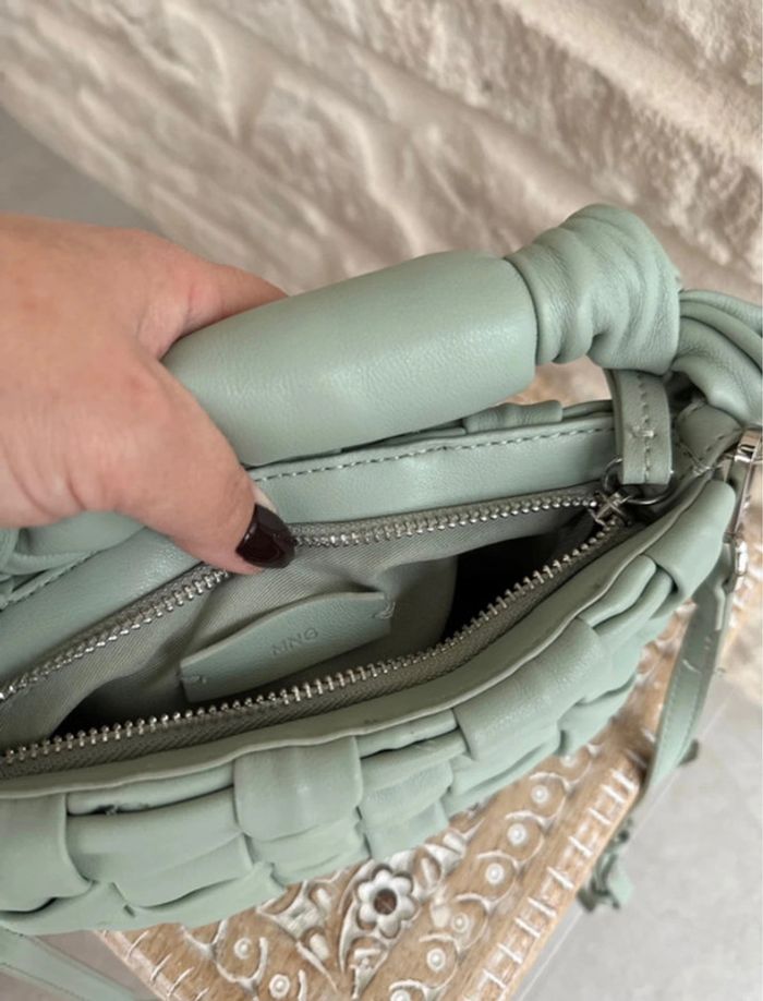 Sac bandoulière vert émeraude MANGO - 10 € - photo numéro 6