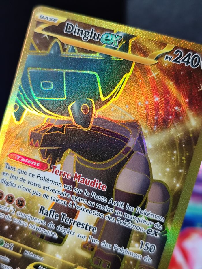 Carte pokémon neuve 🇨🇵 Dinglu EX 275/193 Gold Évolution à Paldéa - photo numéro 4