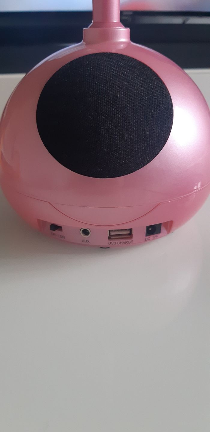 Lampe de bureau bluetooth rose - photo numéro 3