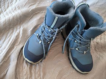 Chaussures Bottes de randonnée fourrées chaudes imperméables neige quechua bleues  t37
