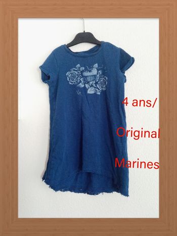 4 ans /original marines /robe bleu imprimé, pirate /bon état
