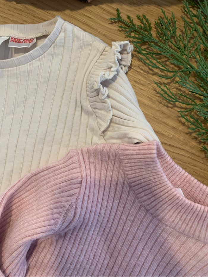 Lot de 2 hauts Zara pour bébé fille de 12 mois 💕 - photo numéro 3