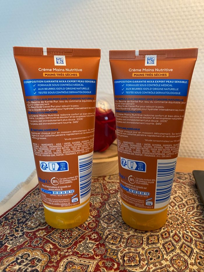 Lot Mixa intensif crème mains peux sèches karité - photo numéro 2