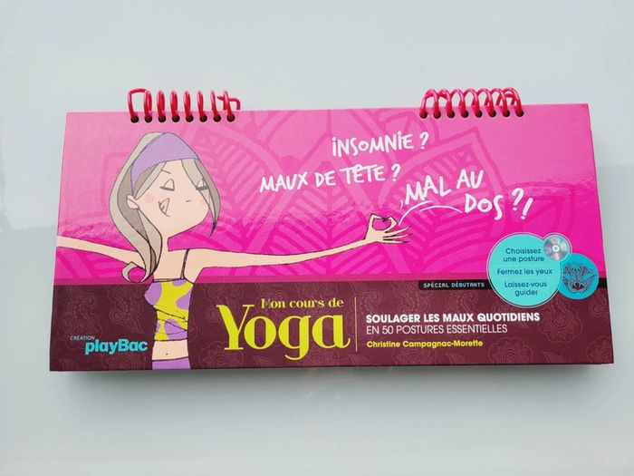 Livre chevalet Mon cours de Yoga, soulager les maux du quotidien,  2 CD - photo numéro 2