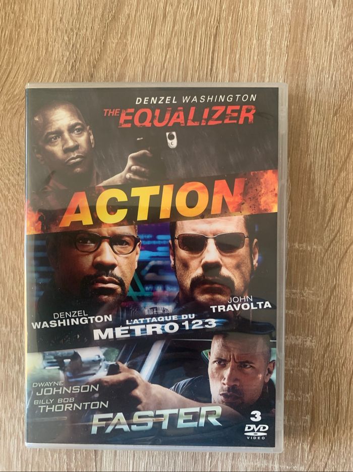 Dvd action : the equalizer / l’attaque du métro 123 / faster