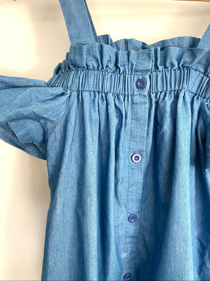 Robe bleue épaules  dénudées »boutique indépendante « 14 ans - photo numéro 6