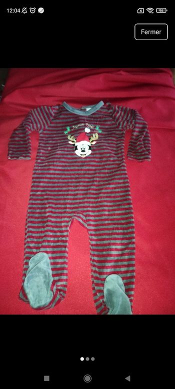 Pyjama Mickey noël e12