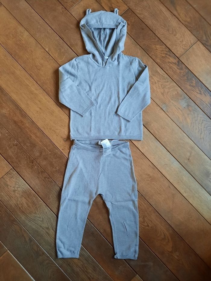 Ensemble H&M maille beige  taille 3 ans ou 98 cm - photo numéro 9