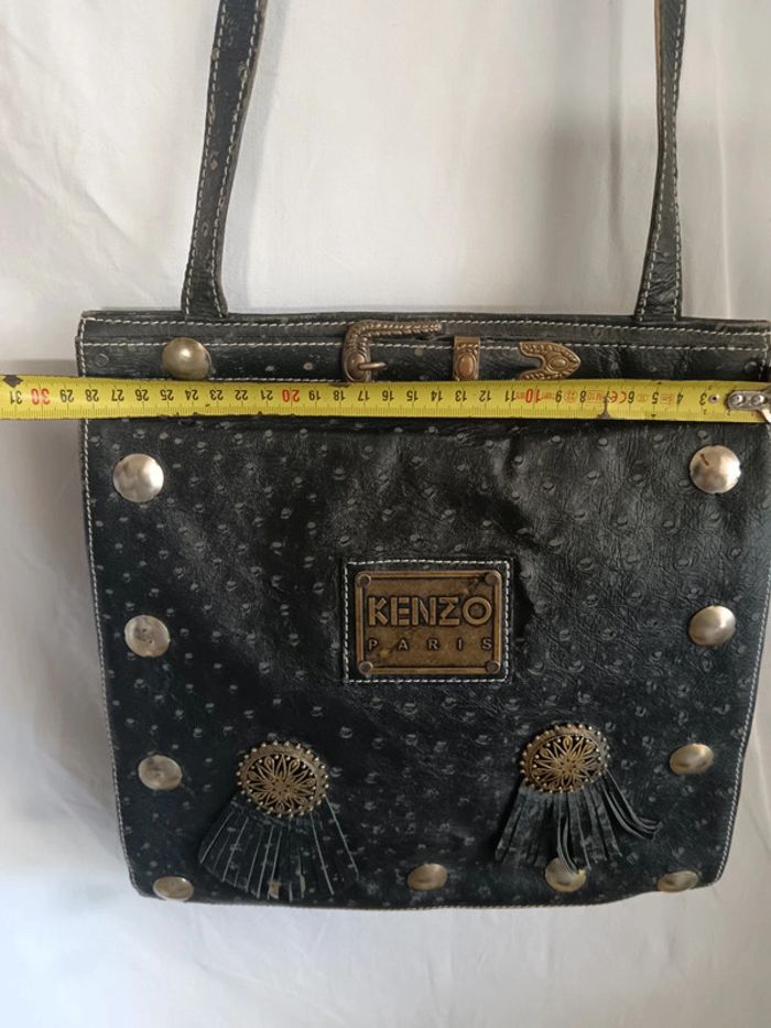 Kenzo | Sac cuir bandoulière | 30x30 - photo numéro 12