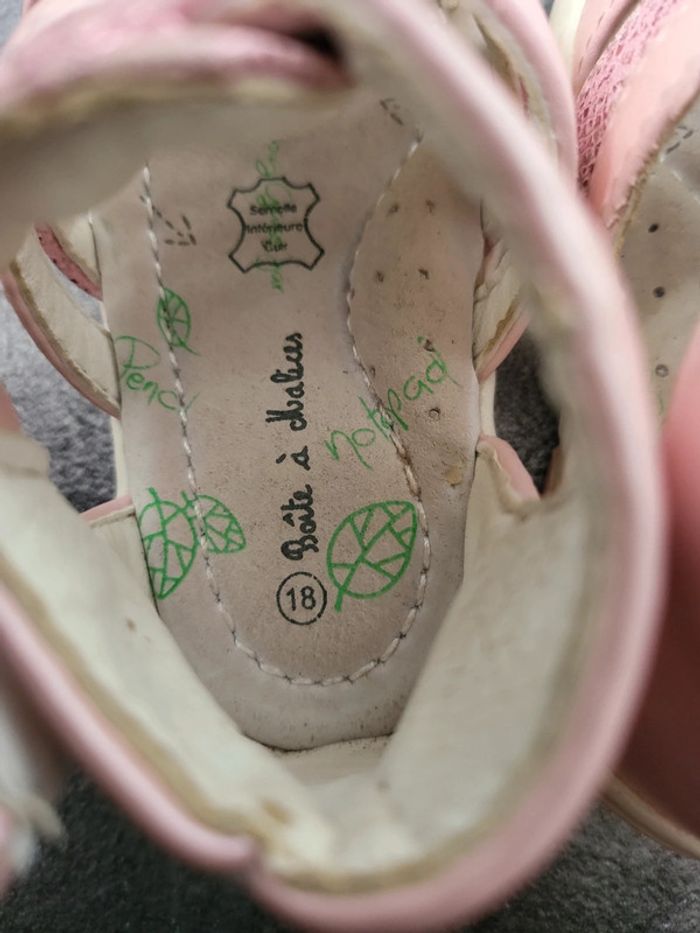 Sandales bébé fille 18 très bon état - photo numéro 4