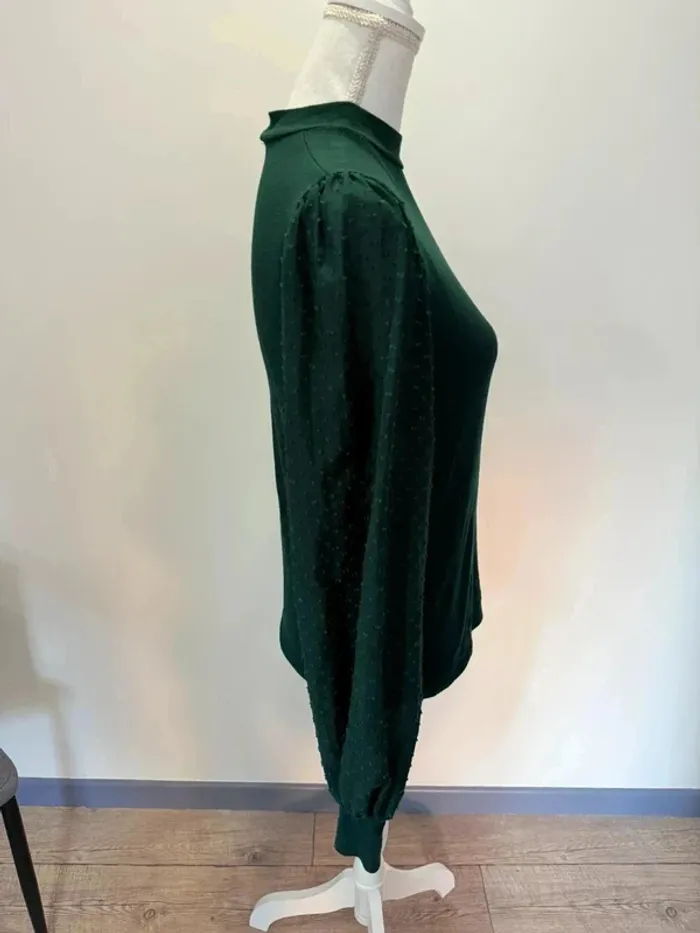 Pull vert stradivarius taille M - photo numéro 4