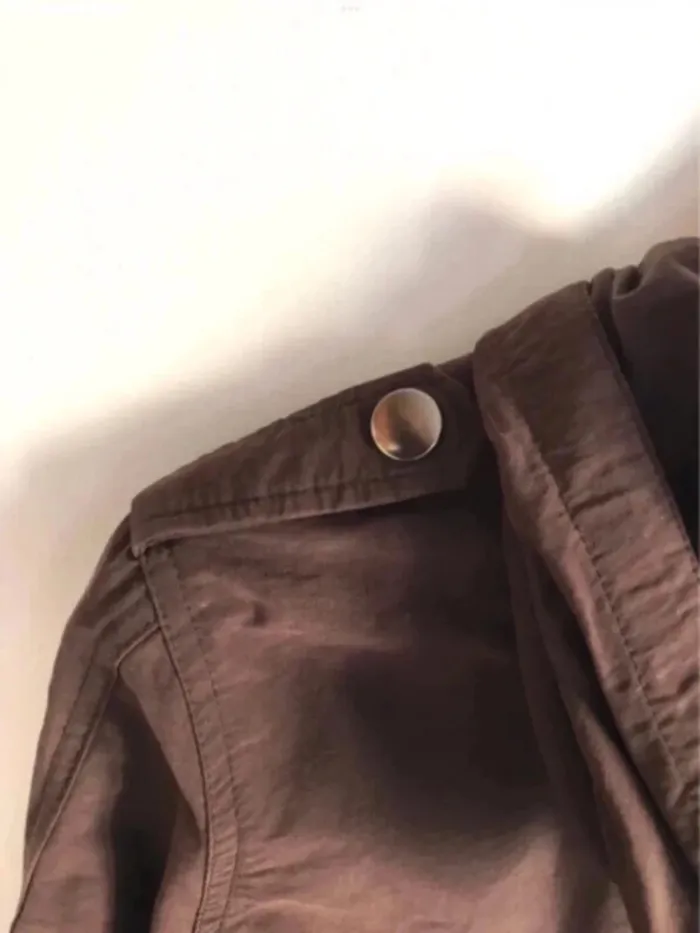 Veste légère marron à capuche Baba Nuki taille 40 - photo numéro 9