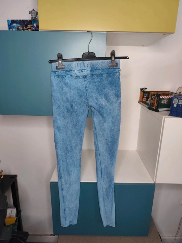 Jegging effet délavé Jennyfer - Bleu clair - Taille XS - Confortable - photo numéro 2
