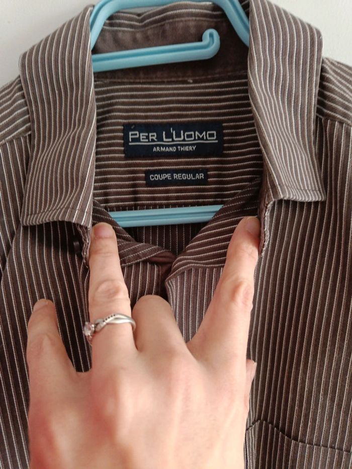 Chemise à rayures homme, manches courtes - photo numéro 5