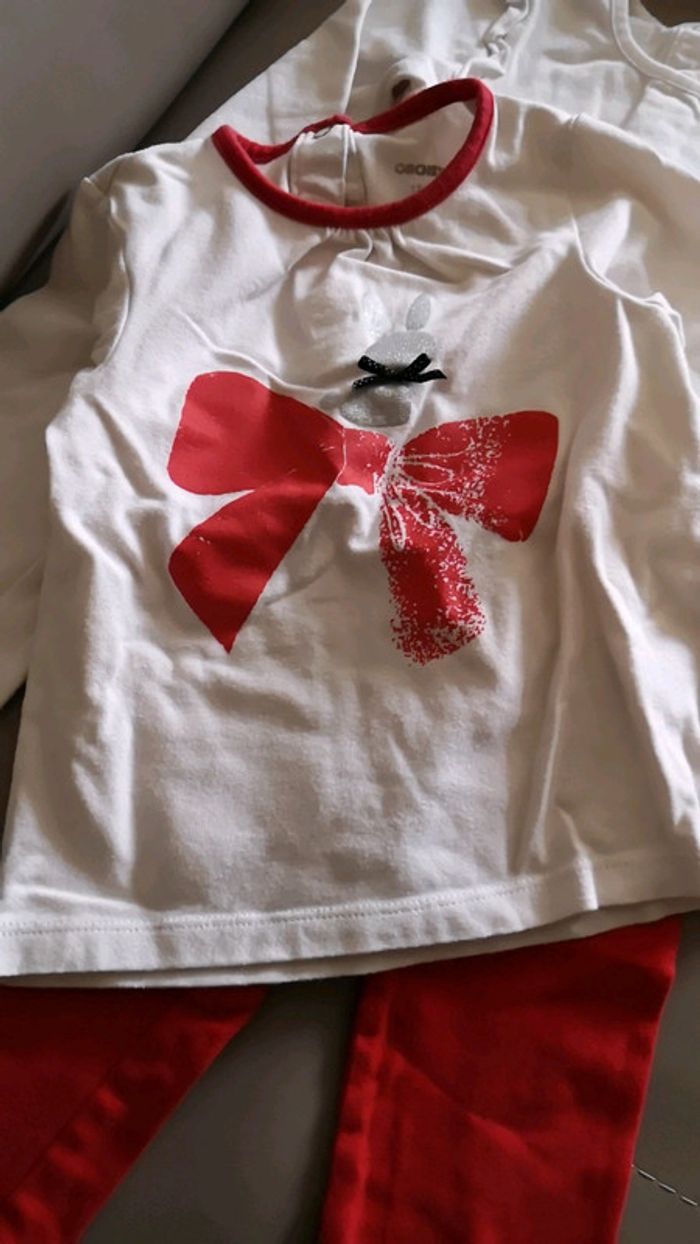 Ensemble 4 pièces coquelicots 12 mois - photo numéro 4