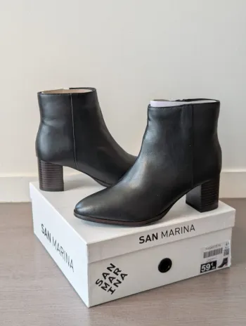 Bottines à talons San Marina en cuir Noir - Taille 41 -

Neuf