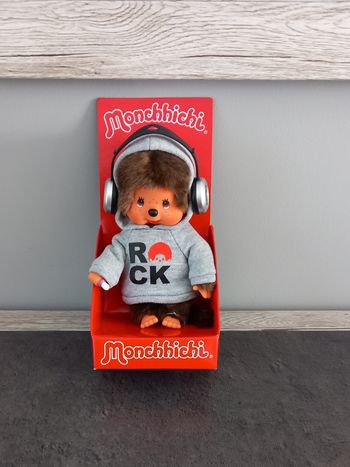 Monchhichi rock star peluche poupon singe neuf 