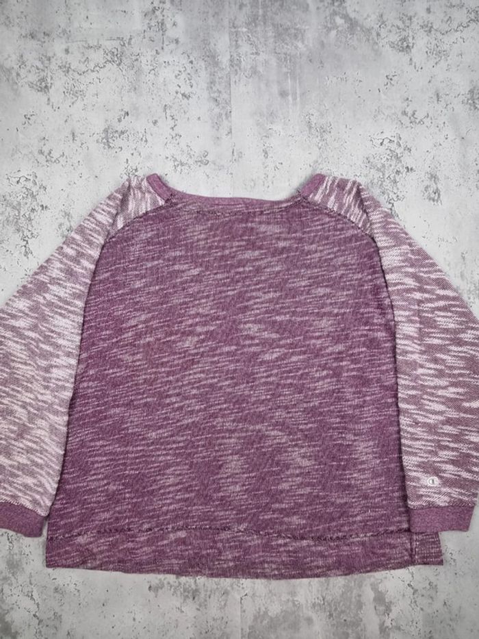Pull col rond Champion mauve, XL femme - photo numéro 4