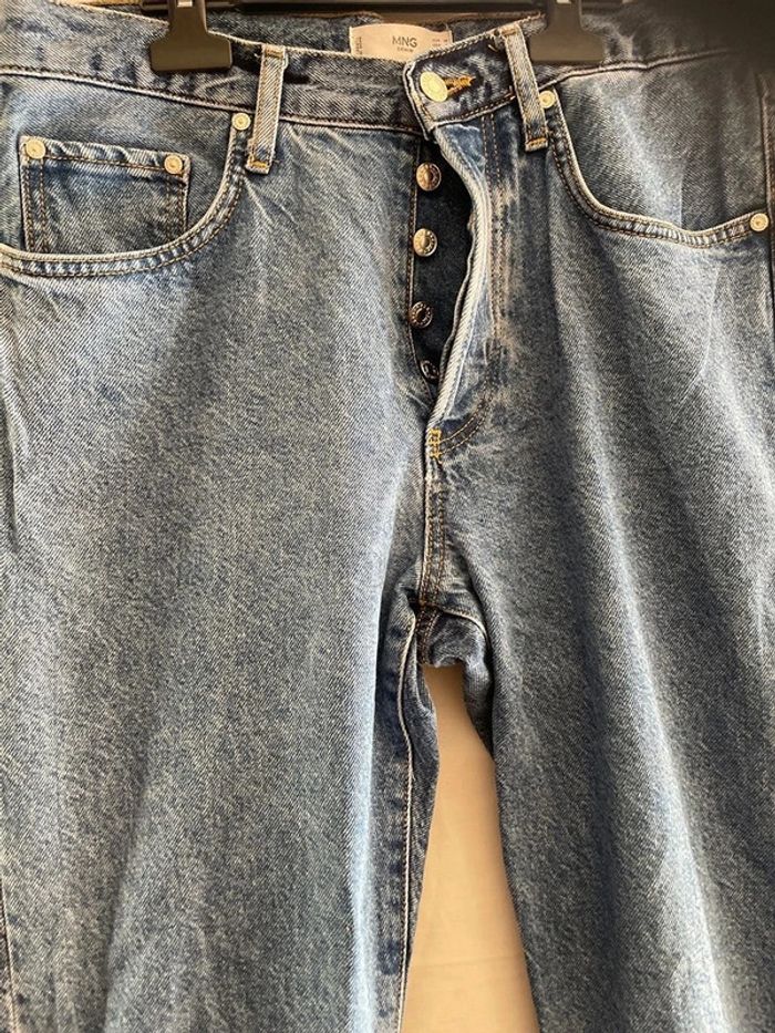 jeans droit Mng bleu taille S - photo numéro 2
