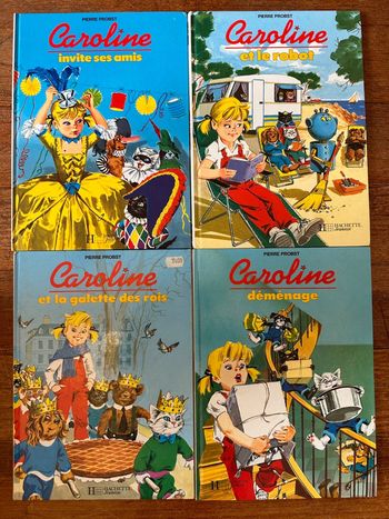 Lot de 4 livres Caroline Pierre Probst bd album Hachette Jeunesse vintage