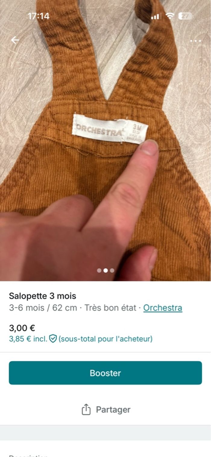 Salopette 3 mois - photo numéro 3