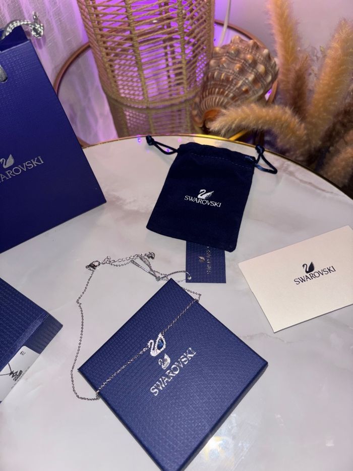 Collier Swarovski Cygne – Argenté – Authentique – Neuf - photo numéro 7