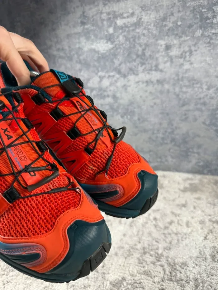 Salomon XA Pro 3D - Trekking Shoes - Orange & Blue - photo numéro 15