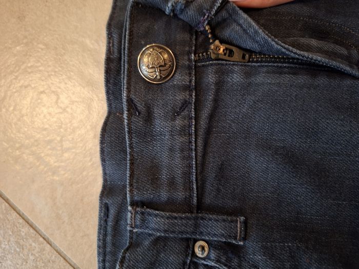 Ralph Lauren jupe en jean  bleu marine taille 38 au dessus du genou - photo numéro 5