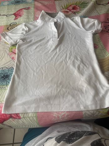 Polo blanc équitation 