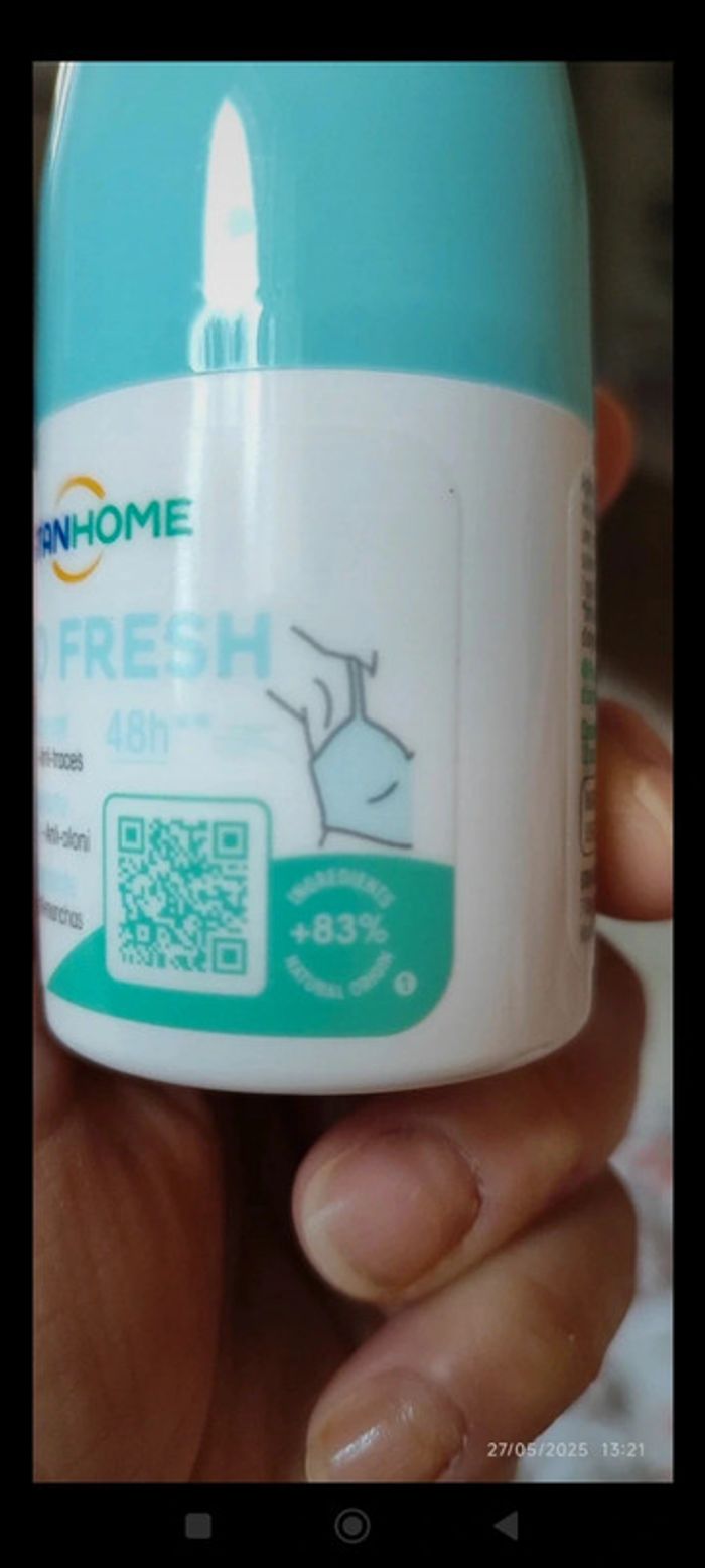 Stanhome Vegan Déodorant Fresh Anti-traces 48h 50 ml - photo numéro 5