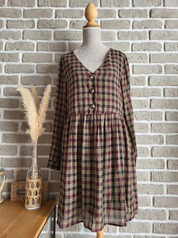 Robe à carreaux - Mango - Look vintage et bohème
