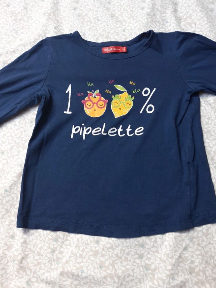 Haut de pyjama fille 6 ans - photo numéro 2