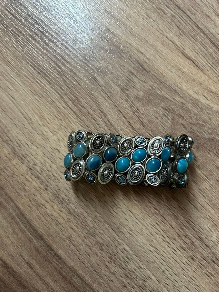 Bracelet bleu à perles réglable Boutique Indépendante - photo numéro 3