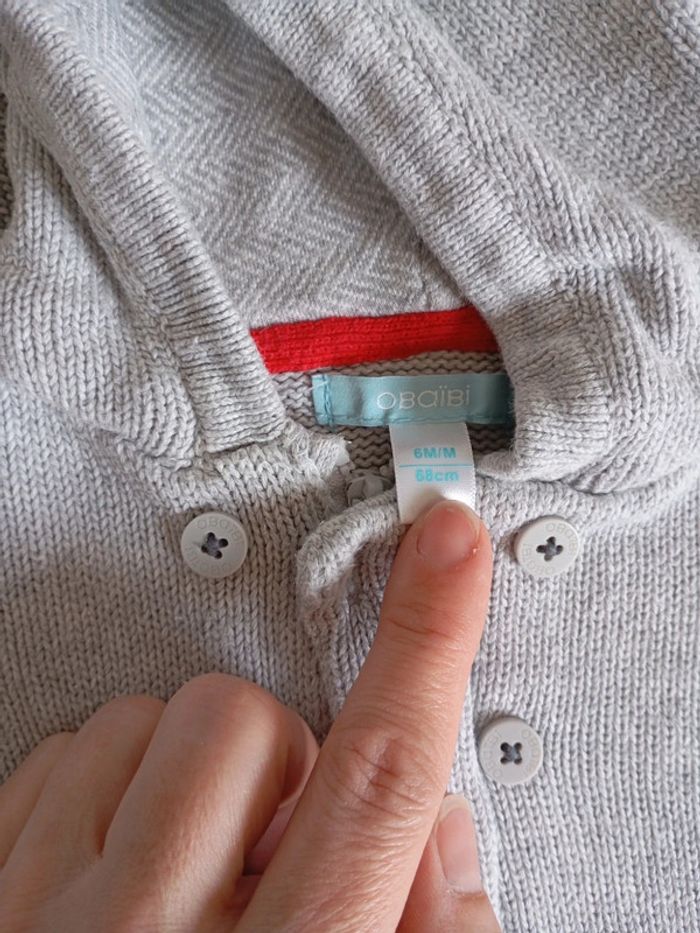 Veste obaibi 6 mois - photo numéro 2