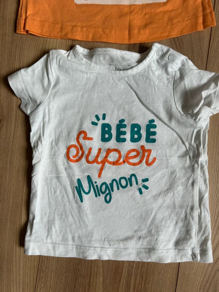 Lot de 4 tee-shirts 9 mois - photo numéro 3