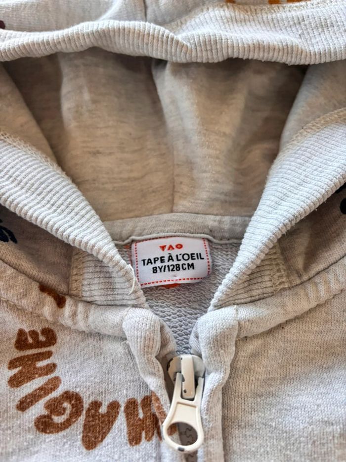 🌸Veste zipée avec capuche tape à l’œil 8 ans 🌸 - photo numéro 2