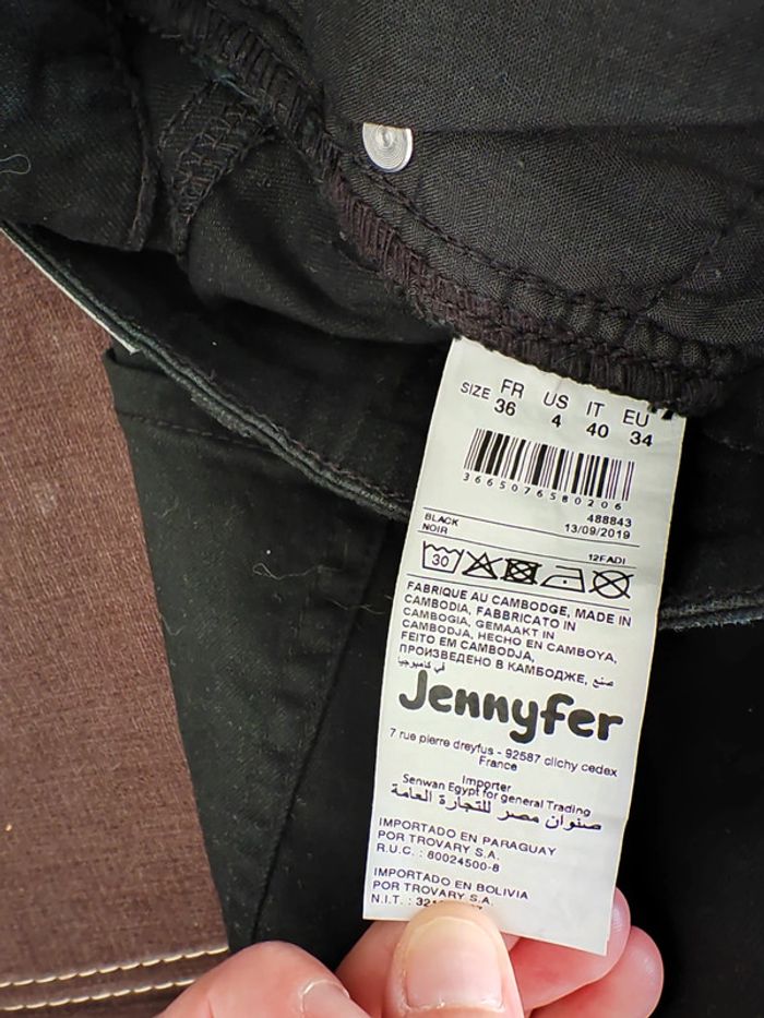 Jean noir, taille 36, Jennyfer, très bon état - photo numéro 5