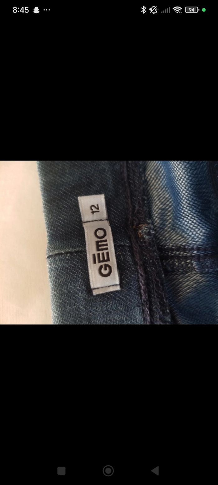 Legging bleu - Gemo - 12 ans - photo numéro 3