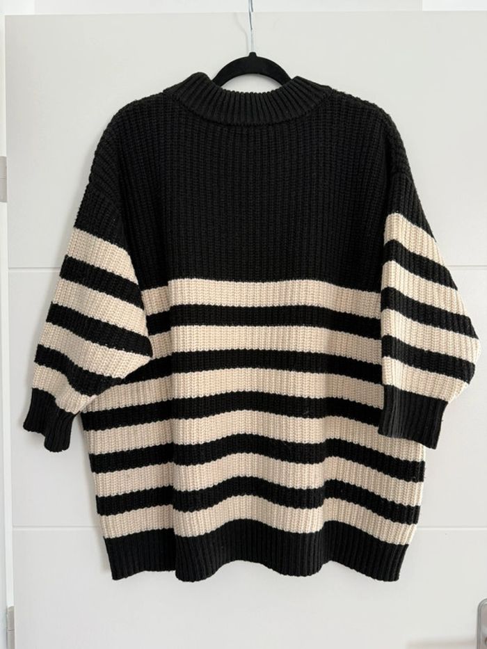 Pull rayé rayures Zara maille vest sweat camisa blusa Maglia camicia sweater maglione suéter trui - photo numéro 5